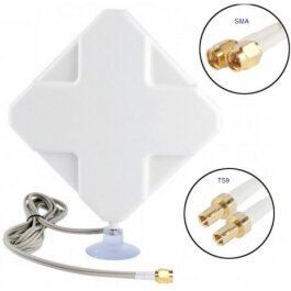 4G Antenn 35dBi Med SMA TS9 CRC9 Kontakt